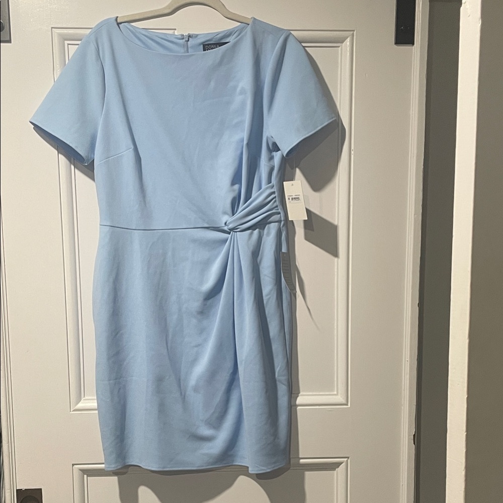 Donna Morgan Sky Blue Midi Dress